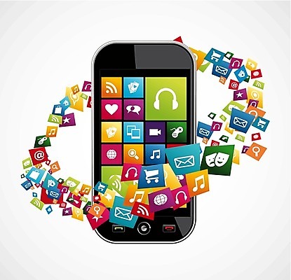 EPS 해외이미지 일러스트 모바일 사람없음 스마트폰 어플리케이션 온라인 해외202004 해외일러스트 핸드폰 스마트기기 파일형식 벡터