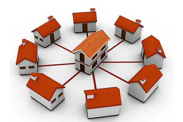 포토 JPG 해외이미지 컨셉 비즈니스 커뮤니케이션 부동산 주택 아이디어 사람없음 건물 3D 흰색 연결 해외202004 해외포토 건축물 컬러 재산 디지털합성 파일형식