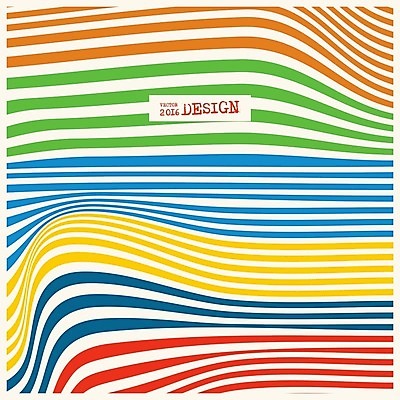 EPS 해외이미지 무료이미지 디자인 백그라운드 곡선 일러스트 추상 사람없음 줄무늬 웨이브 복고 무지개색 해외202004 해외일러스트 선 무늬 컬러풀 파일형식 벡터