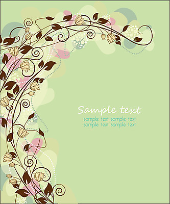 EPS 해외이미지 무료이미지 꽃 백그라운드 잎 일러스트 사람없음 연두색 덩굴 해외202004 해외일러스트 식물 초록색 파일형식 벡터