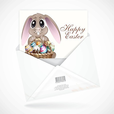EPS 해외이미지 디자인 행복 종이 백그라운드 일러스트 휴가 봉투 부활절 이벤트 바구니 계란 흰색 축하 토끼 인사 오픈 신용카드 메시지 만화 편지 심볼 엽서 초대 해외202004 해외일러스트 기념일 감정 컬러 컨셉 포유류 금융 반려동물 알 예절 파일형식 벡터