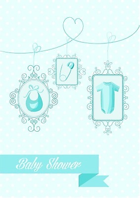 EPS 해외이미지 무료이미지 디자인 리본 하늘색 백그라운드 일러스트 매달리기 장식 파티 하트 축하 유아복 턱받이 옷핀 베이비샤워 안전핀 해외202004 해외일러스트 모양 옷 컨셉 모션 안전 이벤트 파란색 아기용품 파일형식 벡터 무료콘텐츠