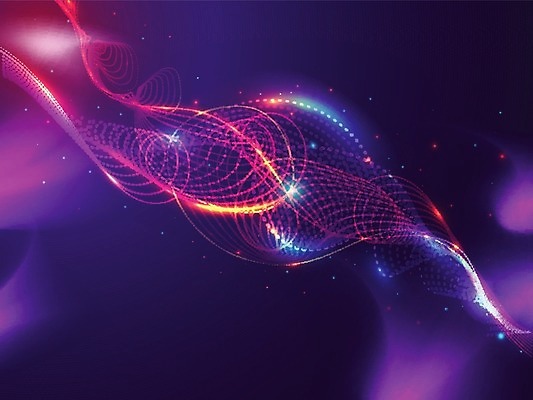 EPS 해외이미지 무료이미지 백그라운드 일러스트 추상 사람없음 디지털 보라색 역동적 빛망울 광 해외202004 해외일러스트 컬러 컨셉 무늬 빛 파일형식 벡터 무료콘텐츠