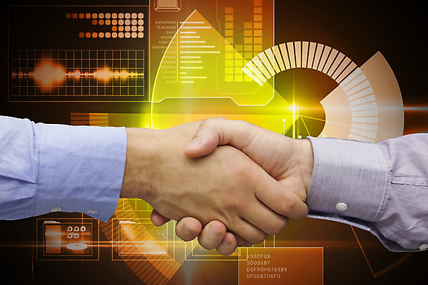 포토 JPG 해외이미지 손 디자인 비즈니스 악수 신체부위 컴퓨터그래픽 파란색 빛 디지털 거래 인사 비즈니스맨 복도 해외202004 해외포토 남자 컬러 사람 손짓 그래픽 예절 직장인 파일형식