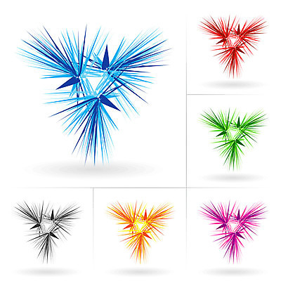 EPS 해외이미지 무료이미지 디자인 일러스트 추상 사람없음 세트 컬러풀 심볼 스타일 해외202004 해외일러스트 컬러 무늬 파일형식 벡터