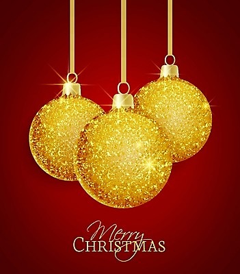 EPS 해외이미지 무료이미지 디자인 백그라운드 크리스마스장식 크리스마스 일러스트 매달리기 사람없음 장식 빨간색 빛 반짝임 세트 장식볼 금색 화려 고급 오너먼트 해외202004 해외일러스트 기념일 컬러 컨셉 모션 파일형식 벡터