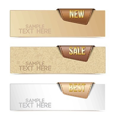 EPS 해외이미지 무료이미지 템플릿 배너 종이 백그라운드 일러스트 비즈니스 텍스트 프레임 사람없음 세트 갈색 라벨 레이아웃 해외202004 해외일러스트 컬러 파일형식 벡터