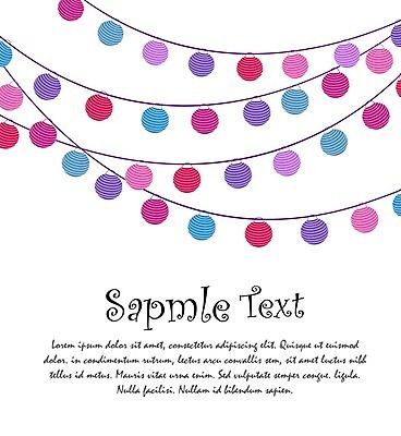 EPS 해외이미지 무료이미지 기념일 일러스트 사람없음 파티 축하 생일카드 가랜드 해외202004 해외일러스트 컨셉 카드_감사 이벤트 파티용품 파일형식 벡터 무료콘텐츠