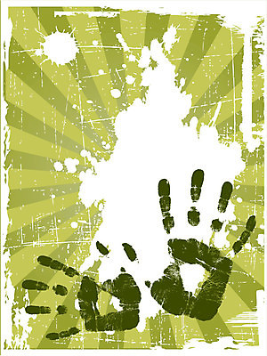 EPS 해외이미지 무료이미지 백그라운드 일러스트 손바닥 사람없음 초록색 그런지 손바닥찍기 해외202004 해외일러스트 손 컬러 파일형식 벡터 무료콘텐츠