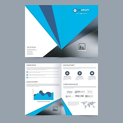 EPS 해외이미지 무료이미지 템플릿 리플렛 세계지도 비즈니스 그래프 팜플렛 사람없음 파란색 인포그래픽 해외202004 컬러 지도 세계 파일형식 벡터