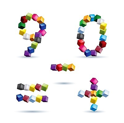 EPS 해외이미지 무료이미지 디자인 일러스트 사람없음 컬러풀 숫자 블록 수학 플러스 하이픈 큐브 수학기호 = 폴리곤 해외202004 해외일러스트 문자 기호 컬러 교과목 파일형식 벡터 무료콘텐츠