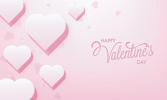 EPS 해외이미지 무료이미지 분홍색 백그라운드 일러스트 발렌타인데이 사랑 사람없음 하트 레터링 해외202004 해외일러스트 모양 감정 컬러 데이이벤트 파일형식 벡터 무료콘텐츠