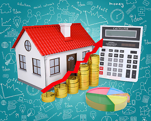 포토 JPG 해외이미지 돈 부동산 그래프 주택 사람없음 스크린 계산기 재산 파란배경 부동산매매 동전탑 해외202004 해외포토 백그라운드 문구용품 건물 금융 파란색 쌓기 동전 장비 파일형식