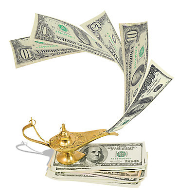 포토 JPG 해외이미지 컨셉 지폐 돈 비즈니스 아이디어 사람없음 금융 경제 빛 달러 금속 희망 힘 램프 행운 재산 황금 신비 이익 해외202004 해외포토 감정 재질 조명 파일형식