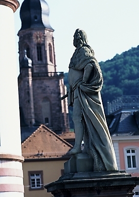 포토 JPG 유럽 외국문화 독일 미술 사람없음 동상 조각상 작품 독일문화 카를테오도르다리 카를테오도르동상 하이델베르크 국내포토 나라 문화 문화예술 조형물 다리_건축물 기념물 유럽문화 파일형식