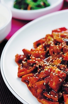 포토 JPG 스튜디오촬영 한식 음식 밥 한국 사람없음 덮밥 오징어덮밥 국내포토 아시아 실내 파일형식