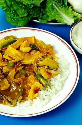 포토 JPG 스튜디오촬영 음식 밥 사람없음 중식 덮밥 해물덮밥 해산물덮밥 국내포토 실내 파일형식