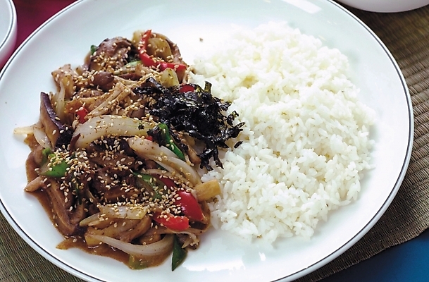 포토 JPG 스튜디오촬영 한식 음식 밥 한국 사람없음 덮밥 버섯덮밥 국내포토 아시아 실내 파일형식