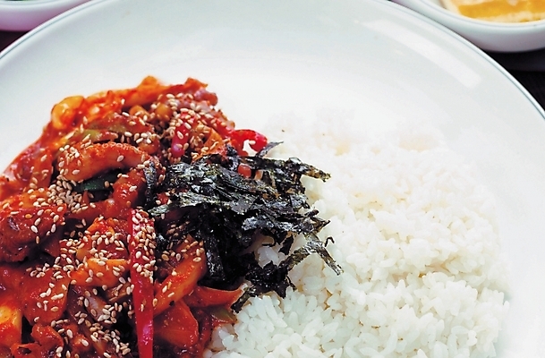 포토 JPG 스튜디오촬영 한식 음식 밥 한국 사람없음 덮밥 오징어덮밥 국내포토 아시아 실내 파일형식