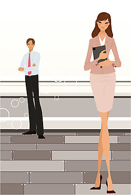 EPS 라이프스타일 여자 남자 일러스트 비즈니스 실내 사람 20대 두명 30대 비즈니스라이프 비즈니스맨 비즈니스우먼 동료 성인만 국내일러스트 관계 청년 내부 생활 장년 직장인 파일형식 벡터