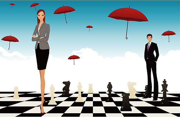 EPS 주간 라이프스타일 여자 남자 일러스트 우산 비즈니스 놀이 사람 20대 야외 두명 30대 비즈니스라이프 게임 비즈니스맨 비즈니스우먼 체스 동료 성인만 국내일러스트 자연요소 관계 청년 생활 장년 직장인 파일형식 벡터