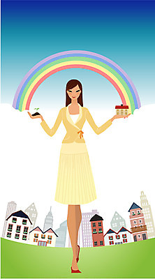 EPS 주간 라이프스타일 여자 무지개 일러스트 비즈니스 부동산 주택 한명 사람 20대 성인 야외 건물 비즈니스라이프 새싹 희망 비즈니스우먼 재테크 여자만 여자한명만 성인여자만 청년만 청년여자만 성인한명만 청년여자한명만 성인여자한명만 성인만 국내일러스트 자연요소 식물 1 건축물 감정 청년 생활 금융 직장인 재산 파일형식 벡터