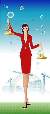 EPS 주간 라이프스타일 여자 건축 돈 일러스트 비즈니스 부동산 공사 한명 사람 20대 성인 야외 금융 비즈니스라이프 비즈니스우먼 기중기 양팔저울 여자만 여자한명만 성인여자만 청년만 청년여자만 성인한명만 청년여자한명만 성인여자한명만 성인만 국내일러스트 자연요소 1 건설업 저울 청년 생활 경제 직장인 중장비 재산 파일형식 벡터