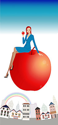 EPS 라이프스타일 여자 열매 무지개 일러스트 비즈니스 주택 한명 사람 빌딩 20대 성인 건물 비즈니스라이프 도시 비즈니스우먼 사과 여자만 여자한명만 성인여자만 청년만 청년여자만 성인한명만 청년여자한명만 성인여자한명만 성인만 국내일러스트 자연요소 식물 1 건축물 과일 청년 생활 직장인 파일형식 벡터