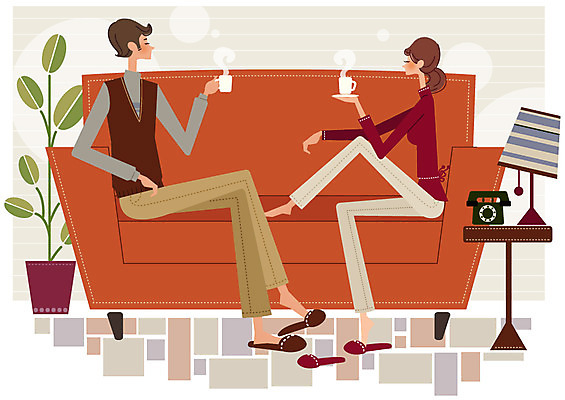 EPS 라이프스타일 커플 여자 남자 화분 커피 일러스트 탁자 티타임 휴식 슬리퍼 실내 사람 20대 취미 두명 라이프 30대 소파 마시기 스탠드 차 전화기 성인만 국내일러스트 음료 가구 신발 컨셉 의자 관계 모션 조명 청년 내부 생활 장년 파일형식 벡터