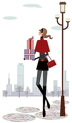 EPS 주간 우먼라이프 라이프스타일 공공시설 여자 패션 가로등 일러스트 거리 선물 한명 사람 빌딩 20대 성인 야외 30대 선물상자 쇼핑 상자 여자만 여자한명만 성인여자만 성인만 국내일러스트 자연요소 1 청년 건물 생활 장년 시설 파일형식 벡터