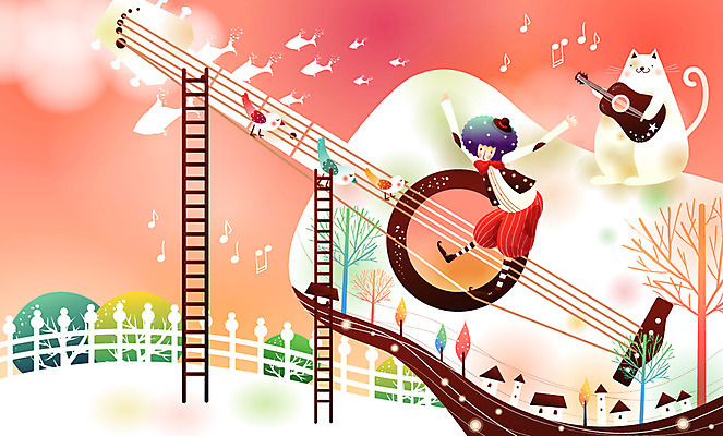 EPS 나무 남자 악기 음표 일러스트 사다리 상상 청소년 현악기 요정 어류 한명 사람 소년 야외 10대 울타리 판타지 고양이 기타 상상캐릭터 참새 환상 남자만 남자한명만 십대만 십대남자만 십대남자한명만 국내일러스트 일러캐릭터 식물 캐릭터 1 기호 어린이 음악 컨셉 포유류 조류 담장 반려동물 수중동물 도구 파일형식 벡터