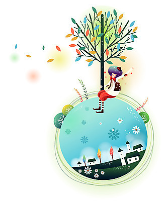 EPS 나무 남자 꽃 일러스트 상상 청소년 주택 요정 한명 사람 소년 야외 10대 판타지 상상캐릭터 환상 남자만 남자한명만 십대만 십대남자만 십대남자한명만 국내일러스트 일러캐릭터 식물 캐릭터 1 어린이 컨셉 건물 파일형식 벡터