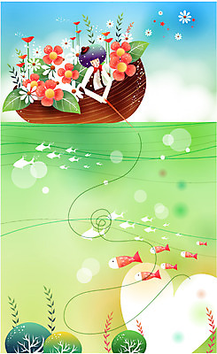 EPS 주간 남자 꽃 호수 일러스트 상상 청소년 낚시 어류 한명 사람 소년 야외 10대 판타지 하트 상상캐릭터 선박 환상 남자만 남자한명만 십대만 십대남자만 십대남자한명만 국내일러스트 일러캐릭터 자연요소 모양 식물 캐릭터 1 어린이 컨셉 수상교통 레저 수중동물 파일형식 벡터