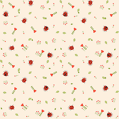 EPS 문양 꽃 곤충 백그라운드 무늬 패턴 절지류 일러스트 나뭇잎 사람없음 무당벌레 팬시패턴 국내일러스트 식물 동물 잎 파일형식 벡터