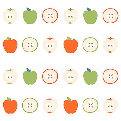 EPS 식물 문양 음식 백그라운드 무늬 패턴 과일 일러스트 단면 씨앗 사람없음 사과 팬시패턴 국내일러스트 파일형식 벡터