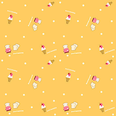 EPS 문양 음식 백그라운드 무늬 패턴 일러스트 아이스크림 디저트 사람없음 식빵 토스트 팬시패턴 토스트기 소형가전제품 국내일러스트 빵 가전제품 파일형식 벡터