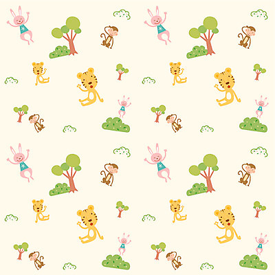 EPS 나무 동물 척추동물 문양 육지동물 야생동물 동물캐릭터 백그라운드 무늬 패턴 일러스트 포유류 사람없음 원숭이 토끼 호랑이 토끼캐릭터 팬시패턴 원숭이캐릭터 국내일러스트 일러캐릭터 식물 캐릭터 반려동물 파일형식 벡터
