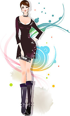 EPS 원피스 여자 패션 일러스트 부츠 한명 사람 20대 성인 섹시 봄 핸드백 봄쇼핑 여자만 여자한명만 성인여자만 청년만 청년여자만 성인한명만 청년여자한명만 성인여자한명만 성인만 국내일러스트 1 옷 계절 신발 컨셉 가방 청년 쇼핑 파일형식 벡터