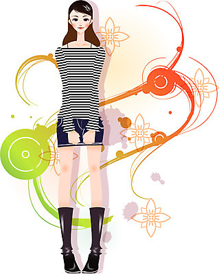 EPS 여자 패션 티셔츠 일러스트 부츠 한명 사람 20대 성인 봄 줄무늬 미니스커트 화사함 청치마 봄쇼핑 여자만 여자한명만 성인여자만 청년만 청년여자만 성인한명만 청년여자한명만 성인여자한명만 성인만 국내일러스트 1 계절 신발 컨셉 셔츠 무늬 청년 쇼핑 치마 파일형식 벡터