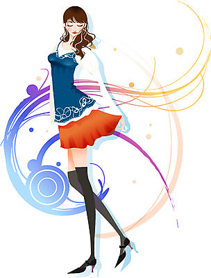 EPS 여자 패션 일러스트 한명 사람 20대 성인 치마 봄 스타킹 화사함 봄쇼핑 여자만 여자한명만 성인여자만 청년만 청년여자만 성인한명만 청년여자한명만 성인여자한명만 성인만 국내일러스트 1 옷 계절 컨셉 하의 청년 쇼핑 파일형식 벡터