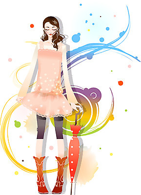 EPS 원피스 여자 패션 일러스트 우산 부츠 한명 사람 20대 성인 봄 화사함 레깅스 봄쇼핑 여자만 여자한명만 성인여자만 청년만 청년여자만 성인한명만 청년여자한명만 성인여자한명만 성인만 국내일러스트 1 옷 계절 신발 컨셉 하의 청년 쇼핑 파일형식 벡터