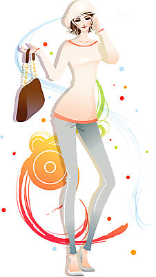 EPS 모자 여자 패션 일러스트 한명 사람 20대 성인 봄 핸드백 청바지 화사함 봄쇼핑 여자만 여자한명만 성인여자만 청년만 청년여자만 성인한명만 청년여자한명만 성인여자한명만 성인만 국내일러스트 1 잡화 계절 컨셉 가방 바지 청년 쇼핑 파일형식 벡터