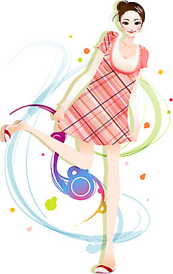 EPS 여자 패션 일러스트 한명 사람 20대 성인 귀여움 봄 즐거움 봄쇼핑 체크원피스 여자만 여자한명만 성인여자만 청년만 청년여자만 성인한명만 청년여자한명만 성인여자한명만 성인만 국내일러스트 1 계절 원피스 감정 컨셉 청년 쇼핑 파일형식 벡터