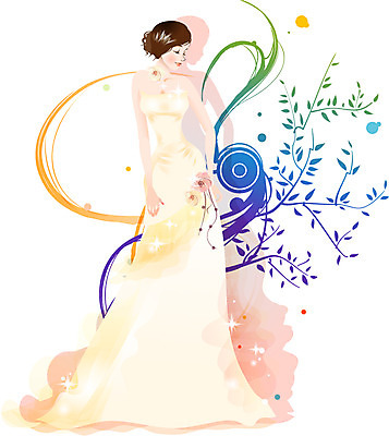 EPS 드레스 여자 신부 웨딩드레스 결혼 일러스트 한명 사람 20대 성인 봄 여자만 여자한명만 성인여자만 청년만 청년여자만 성인한명만 청년여자한명만 성인여자한명만 성인만 국내일러스트 1 옷 계절 이벤트 청년 파일형식 벡터