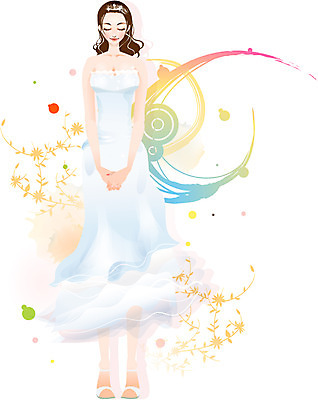 EPS 드레스 여자 신부 웨딩드레스 결혼 일러스트 한명 사람 20대 성인 봄 여자만 여자한명만 성인여자만 청년만 청년여자만 성인한명만 청년여자한명만 성인여자한명만 성인만 국내일러스트 1 옷 계절 이벤트 청년 파일형식 벡터