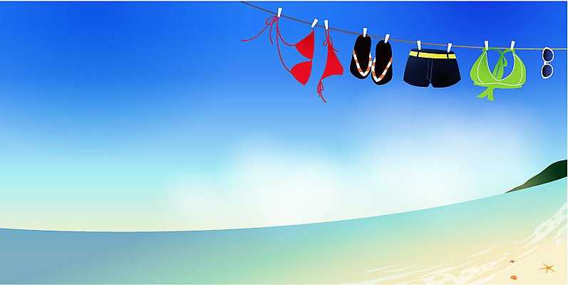 EPS 주간 잡화 사계절 계절 수영복 바다 여행 백그라운드 일러스트 반바지 자연 하늘 날씨 휴가 슬리퍼 풍경 해변 사람없음 야외 여름 여름휴가 바캉스 모래사장 선글라스 맑음 고요 빨랫줄 휴양지 빨래집게 국내일러스트 자연요소 옷 안경 줄 신발 바지 집게 장소 생태계 파일형식 벡터 여름_계절