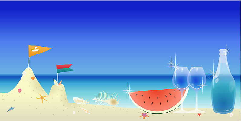 EPS 주간 사계절 계절 모래 바다 여행 백그라운드 와인잔 과일 일러스트 자연 하늘 날씨 휴가 조개 유리병 잔 불가사리 수박 풍경 해변 사람없음 야외 여름 여름휴가 바캉스 모래사장 와인 맑음 깃발 병 휴양지 모래성 국내일러스트 자연요소 식기 술잔 병_용기 어패류 극피동물 주류 장소 생태계 파일형식 벡터 여름_계절