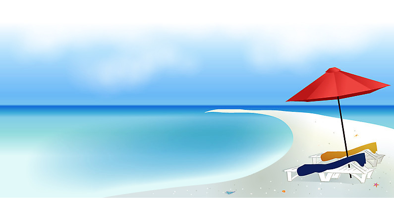 EPS 주간 사계절 계절 바다 백그라운드 일러스트 자연 하늘 날씨 휴가 풍경 해변 사람없음 야외 여름 여름휴가 바캉스 모래사장 맑음 침묵 고요 파라솔 휴양지 선베드 국내일러스트 자연요소 의자 소리 장소 생태계 파일형식 벡터 여름_계절