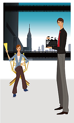 EPS 주간 여자 남자 일러스트 비즈니스 실내 사람 두명 비즈니스맨 비즈니스우먼 국내일러스트 자연요소 내부 직장인 파일형식 벡터