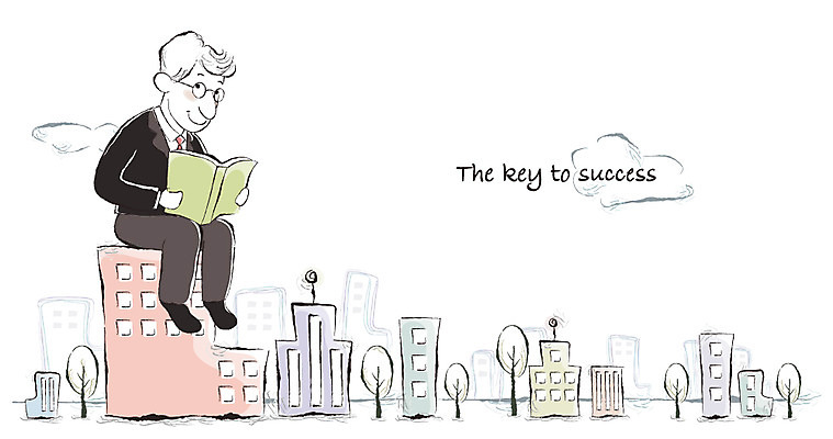 EPS 전신 나무 구름 남자 일러스트 회사 비즈니스 한명 사람 20대 성인 건물 책 30대 비즈니스라이프 독서 도시 비즈니스맨 자기개발 남자만 남자한명만 성인남자만 성인만 국내일러스트 자연요소 식물 1 라이프스타일 건축물 청년 장년 직장인 파일형식 벡터